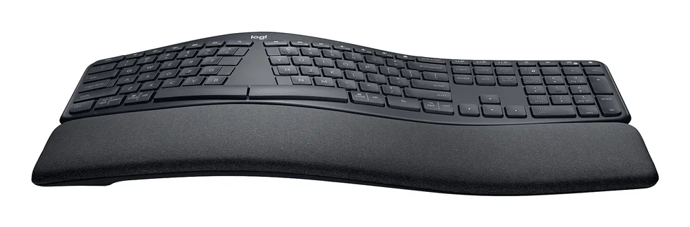 Teclado LOGITECH ERGO K860 - Bluetooth, Negro, Inalámbrico 920-009845