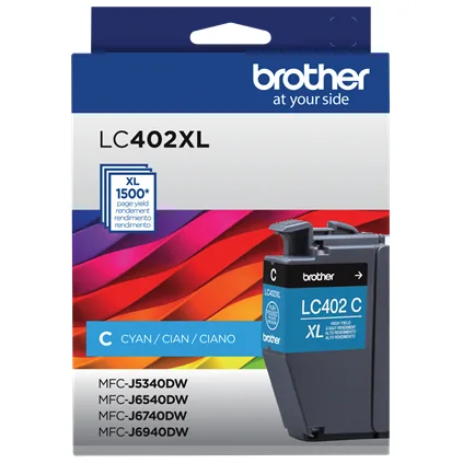 Cartucho de tinta Brother LC402XLC cyan