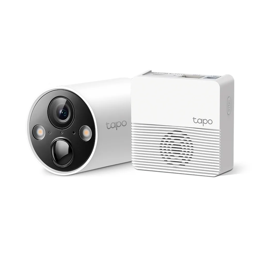 Smart Home Battery Camera TP LINK Camara Tp-Link Tapo C420S1 Para Exterior WIFI Con Bateria Recargable Resolucion 2K 1080P IP65 A Prueba De Agua Vision Nocturna Audio Bidireccional Duracion Bateria Hasta 180 Dias