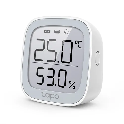 Smart Home Home Automations TP LINK Sensor Inteligente Tp-Link Tapo T315 Sensor Temperatura Y Humedad Pantalla 2,78243 De Tinta Electronica Bateria Larga Duracion Hasta 2 Años Sensor Alta Precision Se Requiere Tapo Hub