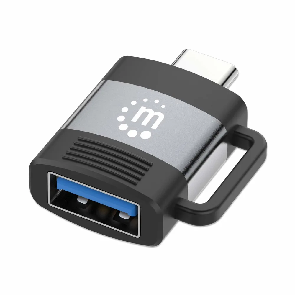 Accesorio Adaptadores MANHATTAN ,356312, USB-C V3.2 GEN1, Cm-Ah, 5GBPS 3A, Aluminio Gris Espacial