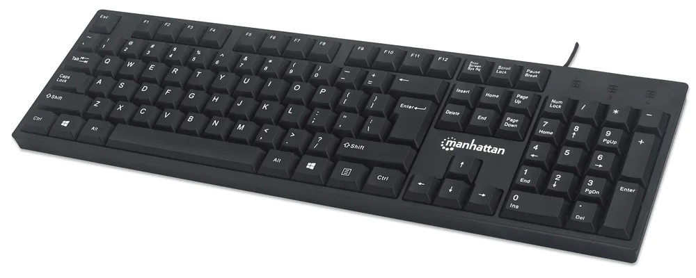 Teclado Basico MANHATTAN ,179324, Mx USB Cableado