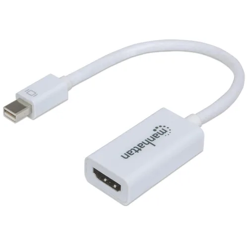 151399 Adaptador Mini DisplayPort a HDMI - Soporta una resolución de 1080p MANHATTAN Color blanco