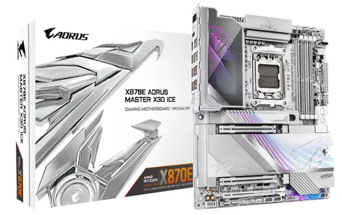 Tarjeta Madre Gigabyte Atx X870E a Master X Ice - DDR5, AM5, 256 GB, para Amd DDR5-SDRAM
