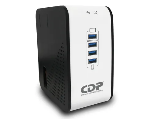 Regulador de Voltaje CDP R2CU-AVR1008 1000VA/500W AVR - 8 Salidas, 175 Julios, 4 Puertos USB, 120 Vac R2CU-AVR 1008 1000 VA