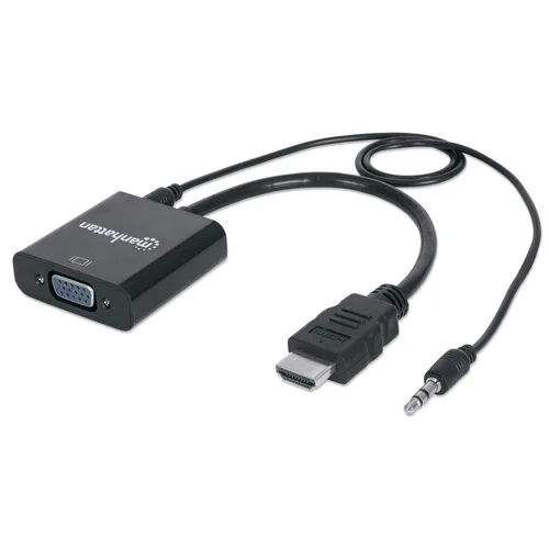 Accesorio Conectividad MANHATTAN ,151559, HDMI A Svgaaudio, Bolsa