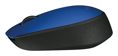 Mouse LOGITECH M170 - Negro con detalles en Azul, 3 botones, RF inalámbrico 910-004800