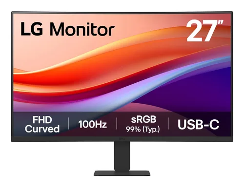 MONLGE3190 Mon LG 27 (27U421A-B) FHD Cur Usb-c 100 Hz
