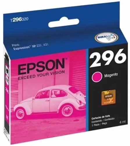 Consumible Cartucho EPSON Modelo 296 Magenta, Para Xp-231, Xp-431