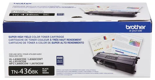 Tóner Brother Valor TN436BK negro - rendimiento aproximado 6, 500 páginas, compatible con MFCL8900CDW, MFCL9570CDW, HLL9310CDW