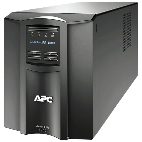 No Break Capacidad 1000VA - 700watts, 120v, 8 APC SMT1000C, 1000 VA, 700 W, 3 h, Negro, Industrial y Oficina