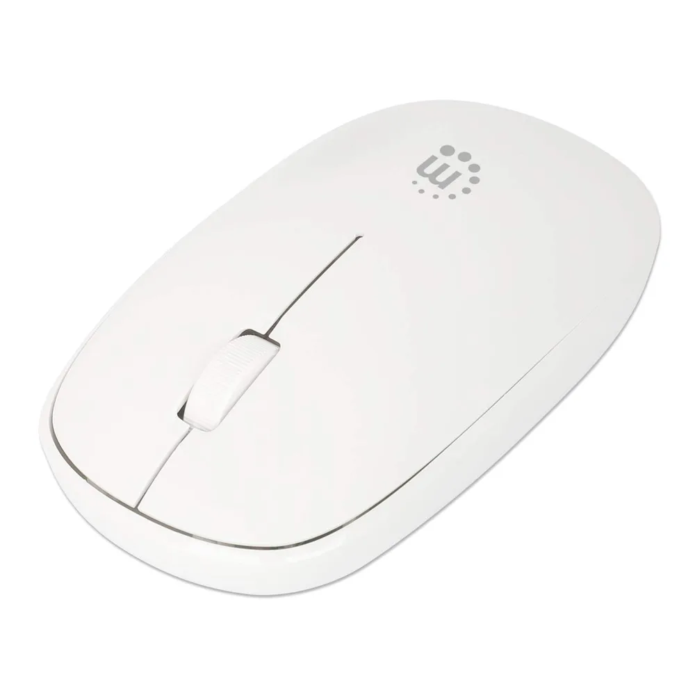 190329 Mouse Optico Inalambrico Blanco MANHATTAN 1200 DPI