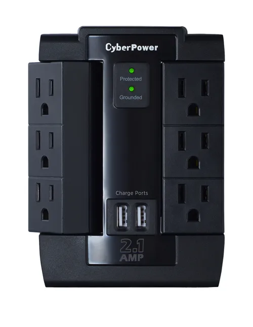 Supresor de Picos de Pared CyberPower P600WSURC1 - 6
