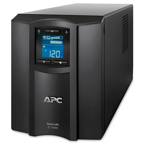 No Break Capacidad 1000VA - 600 watt, 120v, 8 APC SMC1000C, 1000 VA, 600 W, 3 h, Negro, Industrial y Oficina