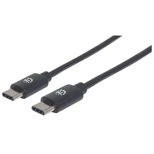 Cable USB C a USB C MANHATTAN 353342 - USB C, USB C, Macho/Macho, Negro
