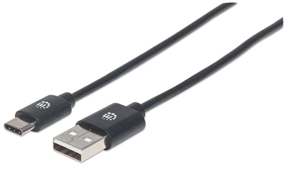 Cable USB-C MANHATTAN 354936 - USB C, USB, 3 m, Negro