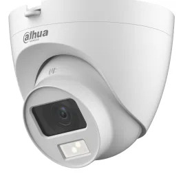 DAHUA HAC-HDW1200CLQN-IL-A - Camara Domo de 2 Megapixeles/ Dual Inteligente + FullColor/2.8 mm/ 102°a/ 20 Metros de IR y Luz Visible/ Microfono Dahua