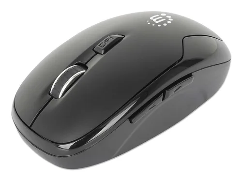 190367 Mouse Optico Inalambrico Negro MANHATTAN 1600 DPI