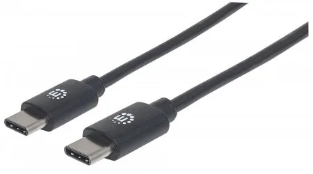 MANHATTAN ,354868,-C V2.0, C-C 0.5M Negro 60W, 480MBPS Cable De Video