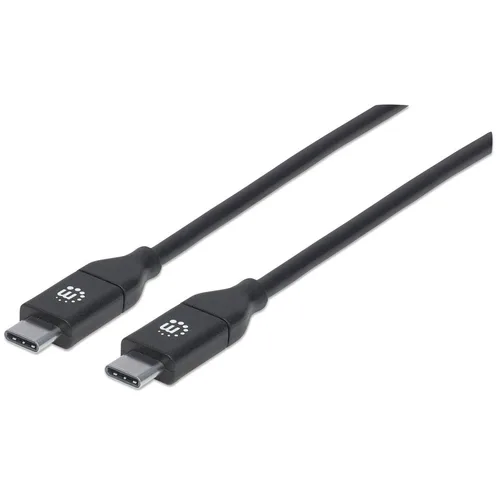 Cables USB-C MANHATTAN USB-C macho a USB-C macho - USB C, USB C, Macho/Macho, 2 m, Negro 355247
