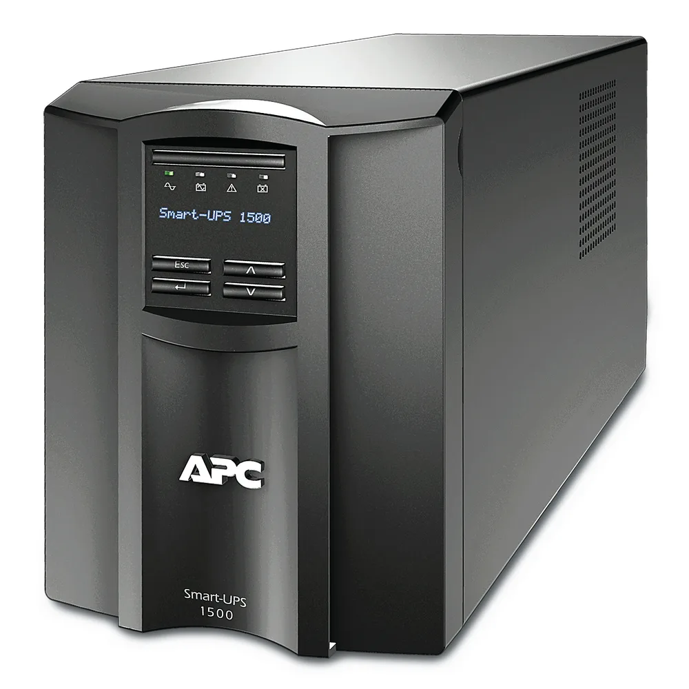 No Break Capacidad 1440 VA 1000 watts - 120V, APC SMT1500C, 1440 VA, 1000 W, 3 h, Negro, Industrial y Oficina