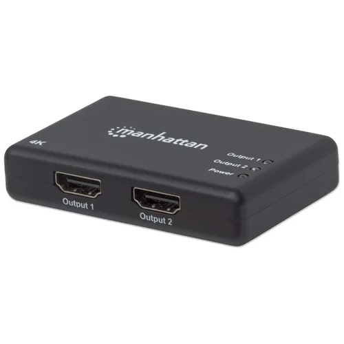 207669 Splitter HDMI de 2 puertos; Resolución 4K@30Hz - Video full 3D y Color Profundo MANHATTAN Negro