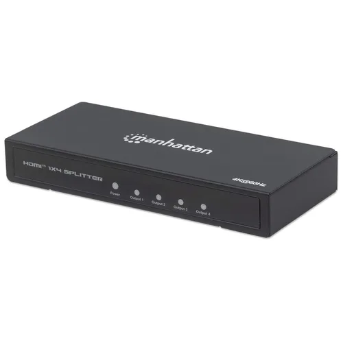 207805 Video Splitter HDMI 4K de 4 puertos - Replica una señal de audio/video digital de ultra alta definición (UHD), para hasta cuatro pantallas
