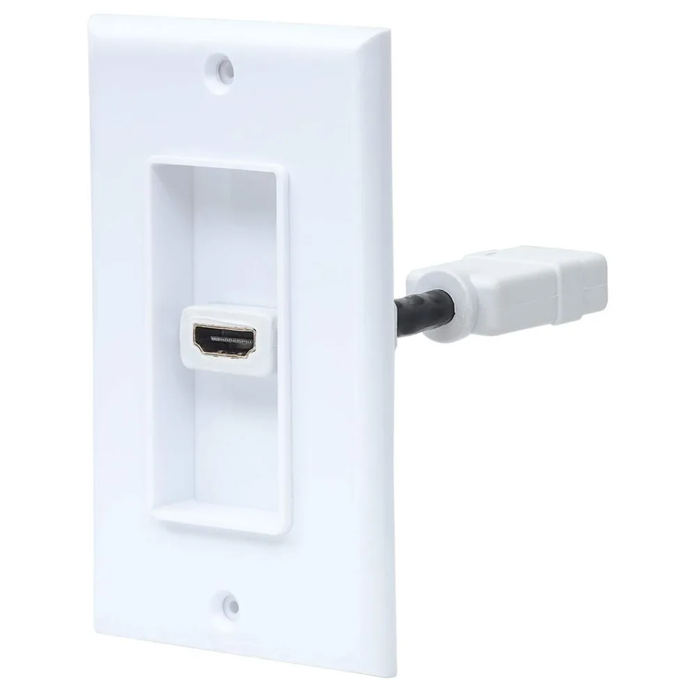 Accesorio Jacks MANHATTAN ,771719, Blanco Con Faceplate 1 Puerto