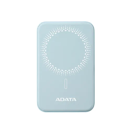 Powerbank inalambrico ADATA R050 - 5, 000mAh, Carga rápida QC/PD de 20 W. MAGNETICO. Color AZUL, PR050-11LB 5000 mAh