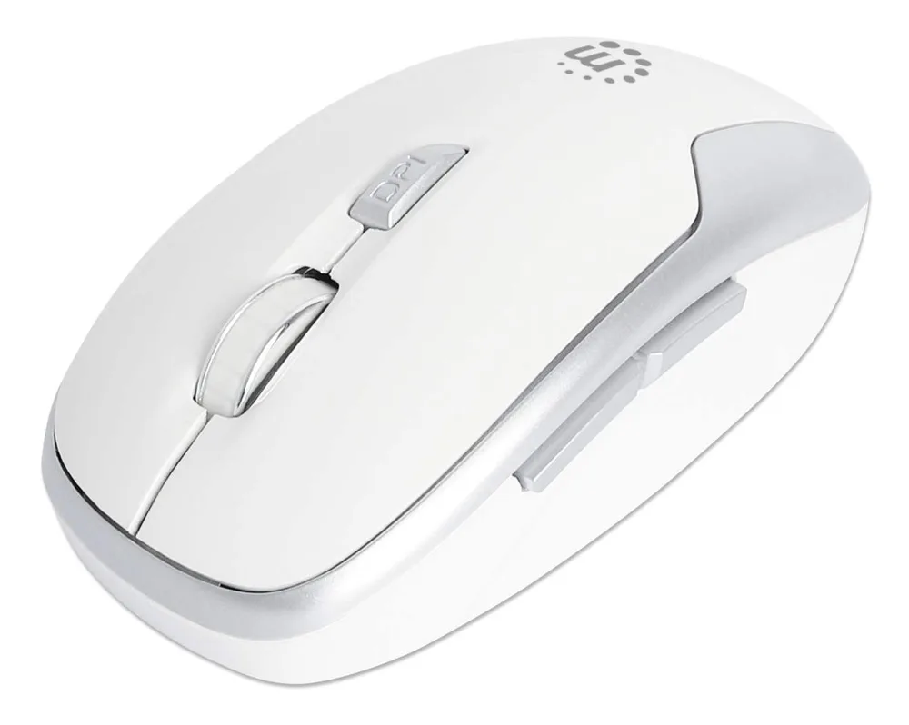 190350 Mouse Optico Inalambrico Blanco MANHATTAN