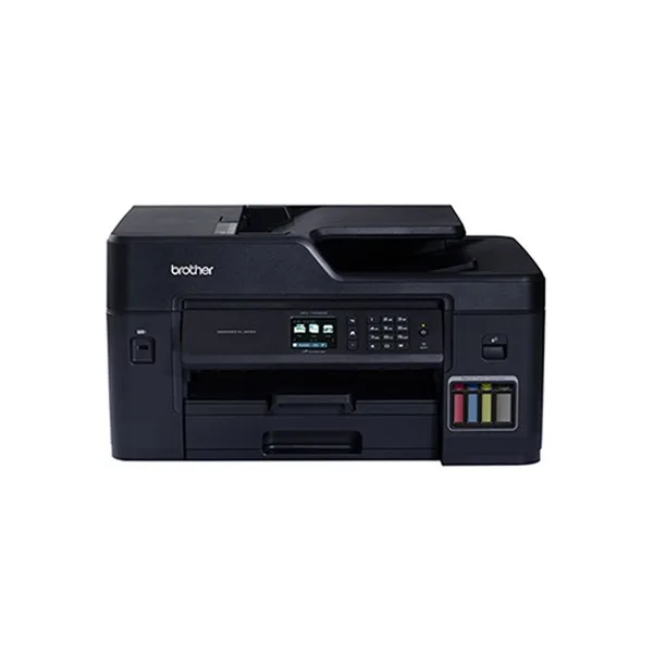 Multifuncional Tinta Continua Brother MFCT4500DW - 35 ppm negro/27 ppm color, dúplex, Wifi/LAN, imprime/copia/escanea hasta tamaño doble