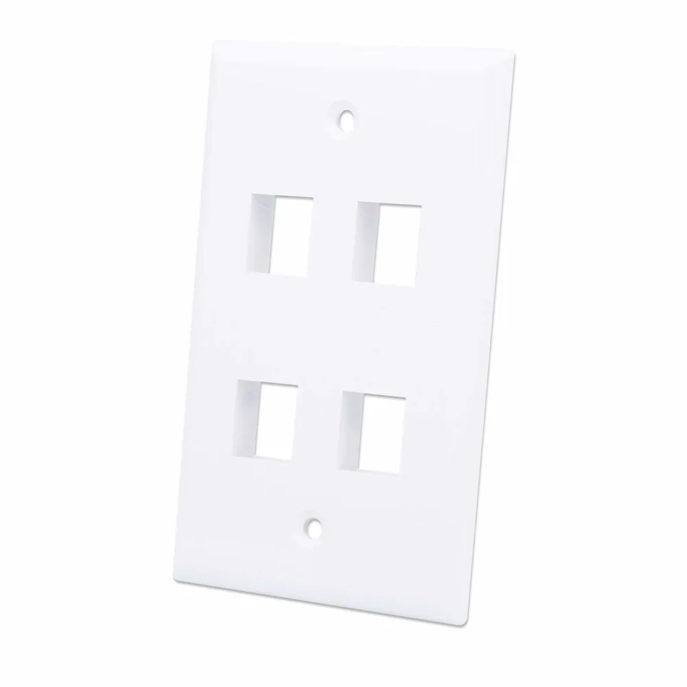 Accesorio Tapas INTELLINET ,163316, 4 Perforacion Blanco