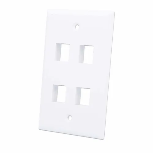 Accesorio Tapas INTELLINET ,163316, 4 Perforacion Blanco