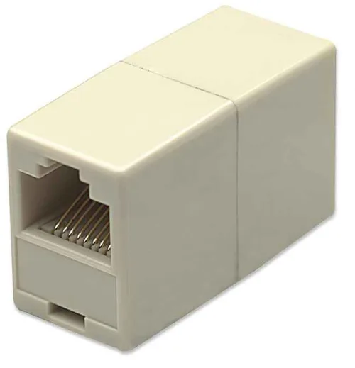 504225 Cople RJ45 Modular CAT5E Hembra a Hembra Utp INTELLINET Blanco