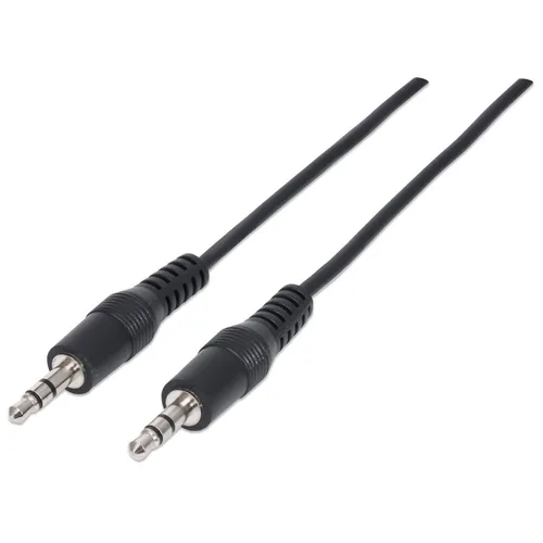 Cables Cable De Audio MANHATTAN ,334594, Estereo 3.5MM M-M 1.8M Negro