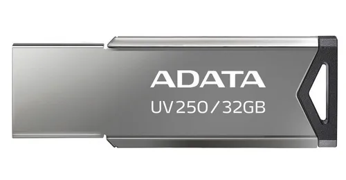 Memoria USB 2.0 ADATA UV250 - Plata, 32 GB, USB tipo A AUV250-32G-RBK