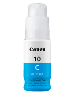 Consumible Tinta Continua CANON Gi-10C Cyan,tinta Continua, Rendimiento 7700 Paginas
