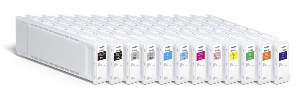 Consumible Cartucho EPSON Modelo T44H Ultrachrome PRO12 Verde, Para Plotter P7570 Y P9570 (700ML)