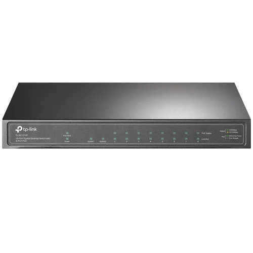 TP LINK Switch | Tp-Link | TL-SG1210P | 8 Puertos | RJ45 Gigabit 10 Equipo de Red — 100