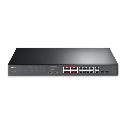 Equipo de Red Switch TP LINK Switch |tp-Link | Tl-SL1218MP | 16 Puertos RJ45 10
