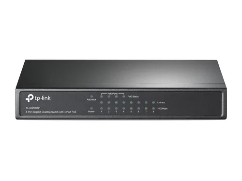 Switch PoE TP-LINK TL-SG1008P - Gris, 53 W