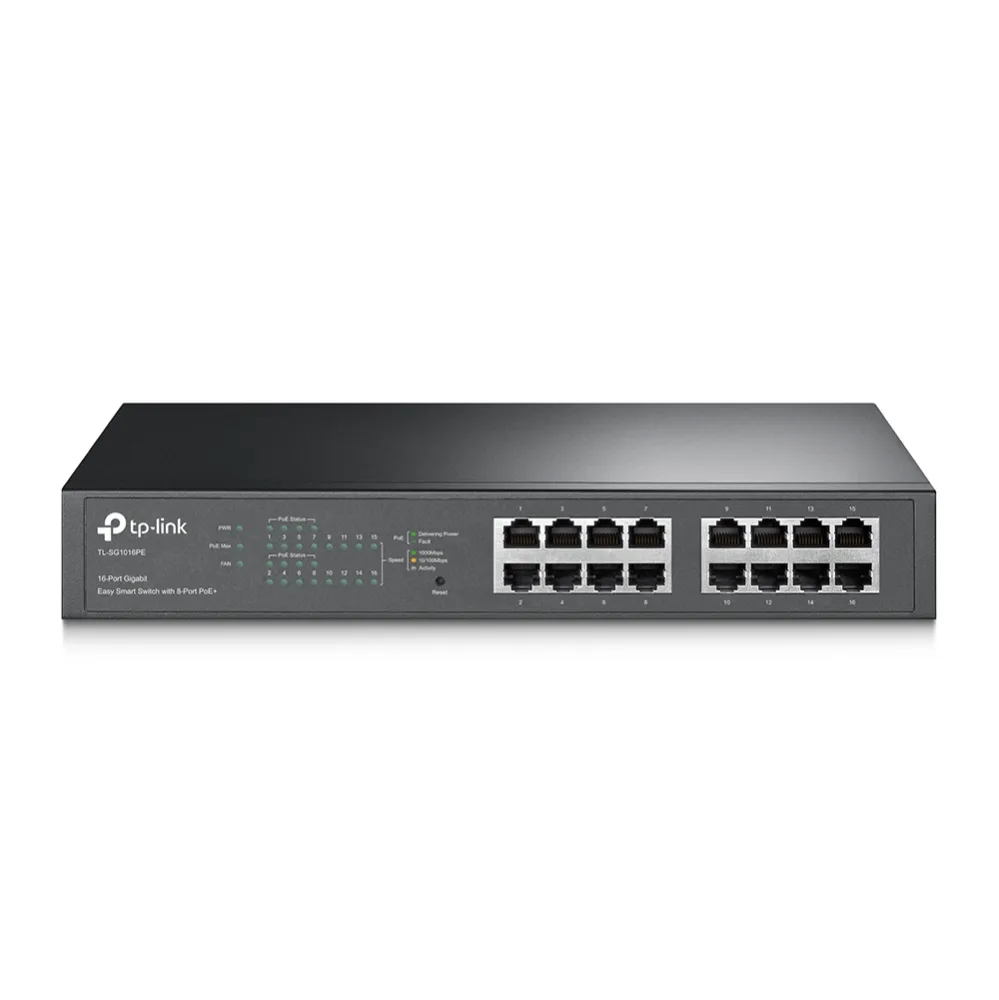 Switch JetStream Gigabit (TL-SG1016PE) TP-LINK Negro