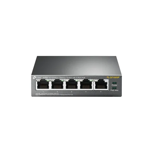 Switch de sobremesa con 5 puertos a 10/100 Mbps PoE TP-LINK Plata TL-SF1005P