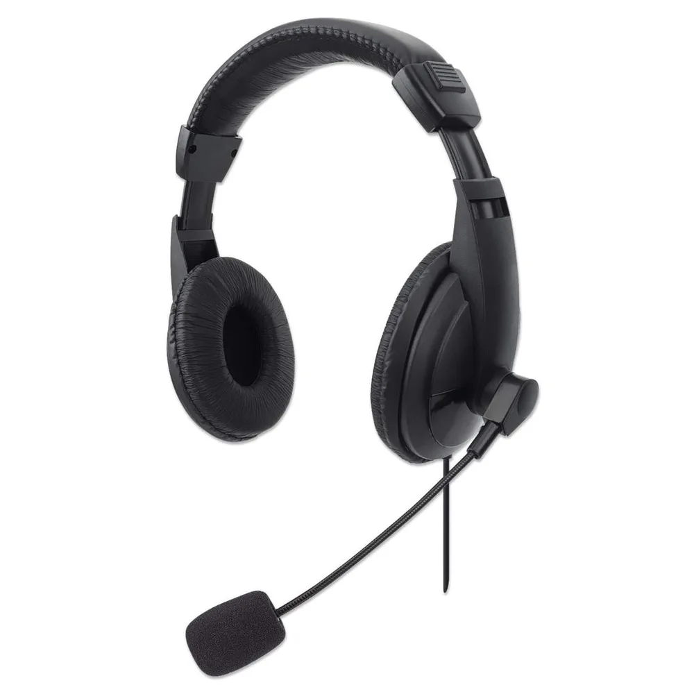 MANHATTAN ,179843, USB Mediano, Control Integrado Audifonos Y Micro Audifono Con Microfono