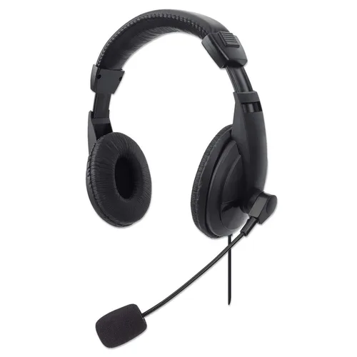 MANHATTAN ,179843, USB Mediano, Control Integrado Audifonos Y Micro Audifono Con Microfono