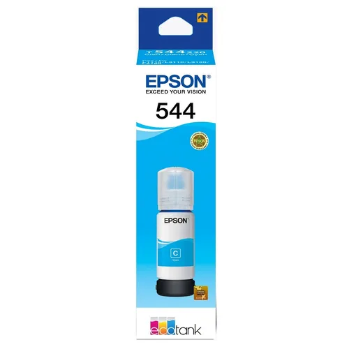 Consumible Tanque EPSON Modelo T544 Cyan, Tinta Dye, Para L1210, L3210, L3250, L3110, L3150, L5190