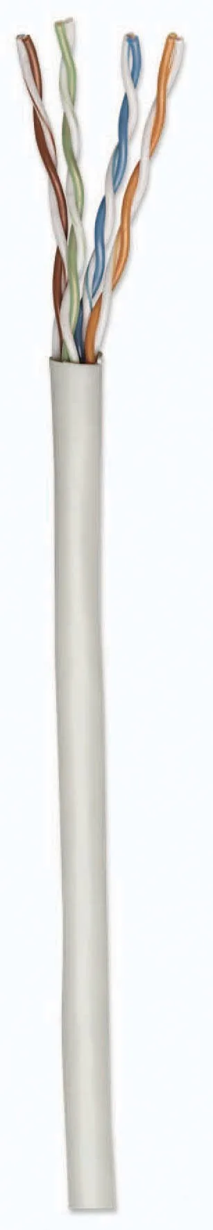 Bobina de cable de red UTP - 334136, 100 Cobre, Solida, 305m, CAT 6, Color Gris, 4 pares, 23AWG INTELLINET