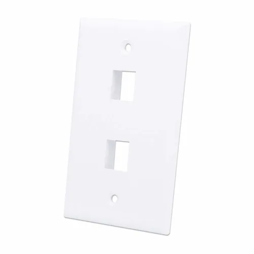 163293 Tapa (faceplate) 2 Perforacion Color Blanco INTELLINET