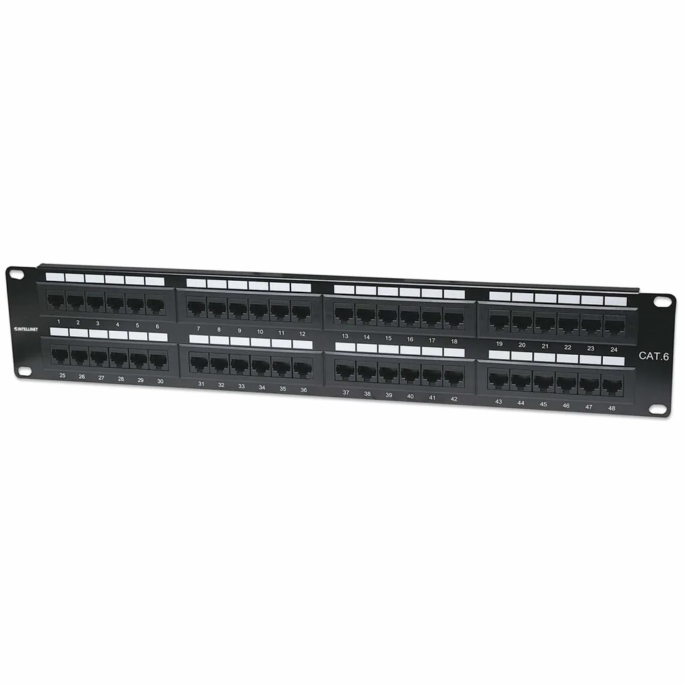 PANEL PARCHEO,INTELLINET,560283, CAT 6, 48 PTOS 2 NIV. RACK