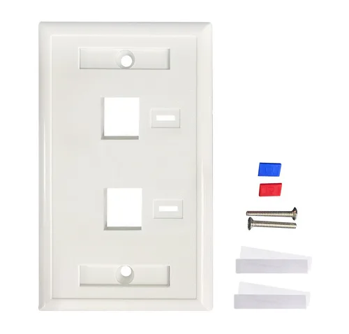 TAPA FACEPLATE , INTELLINET,772396, BLANCO 2 PERF. ETIQUETA